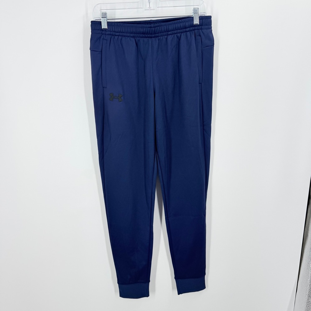 Under Armour Fleece Joggers Kids YXL Blue Loose Fit 1373543